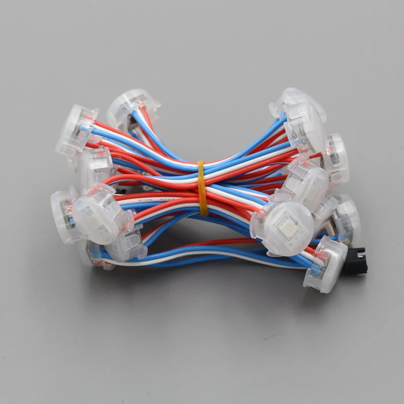 5 V 20 мм WS2811 adressable светодиодный пиксельный модульный свет, полный цвет 5050 SMD RGB светодиодный свет, 50 модули/строка, вход DC5V, Водонепроницаемый IP68