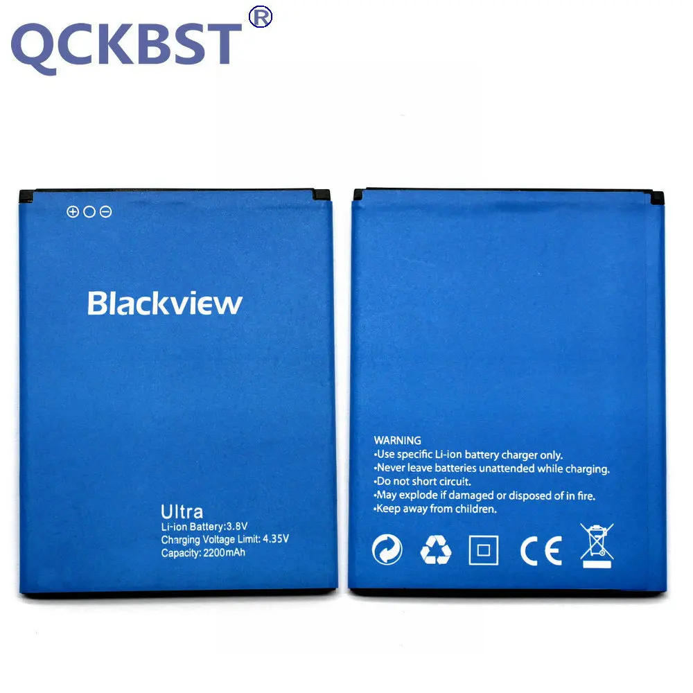 

QCKBST New 2200mAh Battery For Blackview Ultra A6 Smart Mobile Phone Replacement Batteries In stock Tracking code