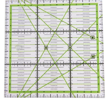 

5.91""x5.91""*0.2cm Patchwork Ruler 1pcs High Grade Acrylic Material Transparent Scale School Supplies Arts Craft Sewing