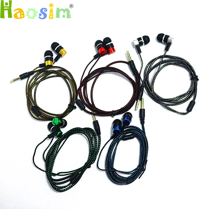 

10pcs/lot Hot Sale high quality Colorful Earphone 3.5mm headset In-Ear Earbuds For Cellphone MP3 MP4 Earphones