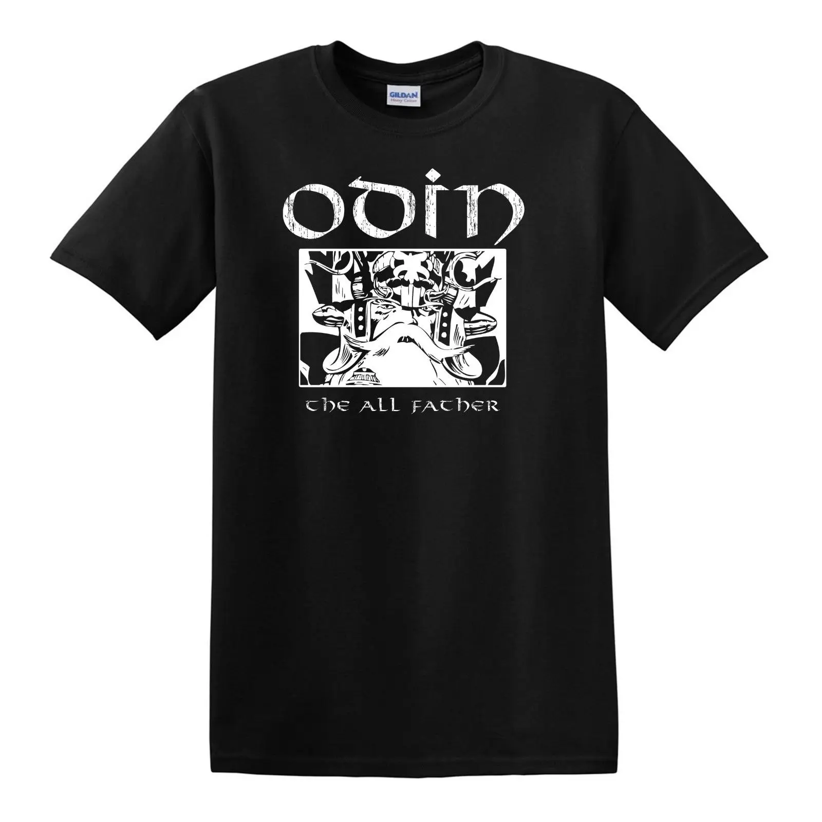 Футболка с одином-S до 6XL-Norse Odin Viking Valhalla Thor Летняя мужская модная футболка Удобная