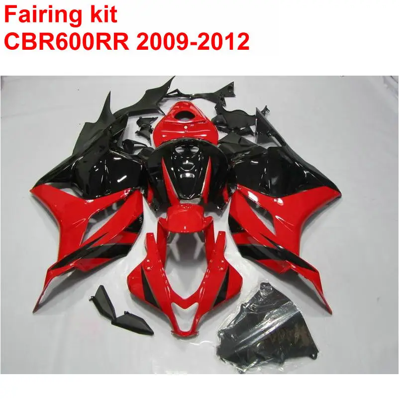 

Injection Mold Customize Fairing Kit For HONDA CBR600RR 2009 2010 2011 2012 CBR 600 RR 09 10 11 12 Red Black Fairings Set SZ64