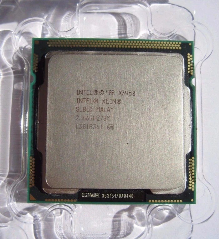 Четырехъядерный процессор Intel Xeon X3450 2 66 GHz 8M 2.5GTs SLBLD Socket LGA1156 CPU Processor equal i5 750|xeon
