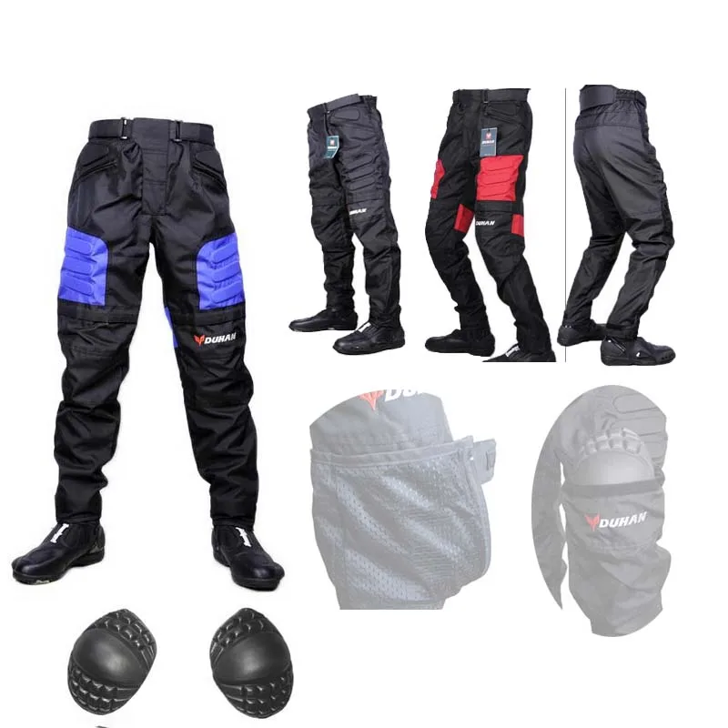 Duhan moto гоночные брюки с наколенниками летние внедорожные штаны для езды на мотоцикле moto rbike защитный костюм популярные бренды Оксфорд