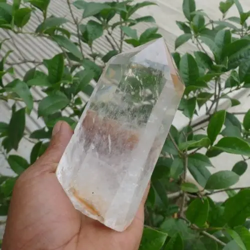 

huij 00852 AAAAA+++++ Natural Clear Quartz Crystal Point Cut Polished Healing