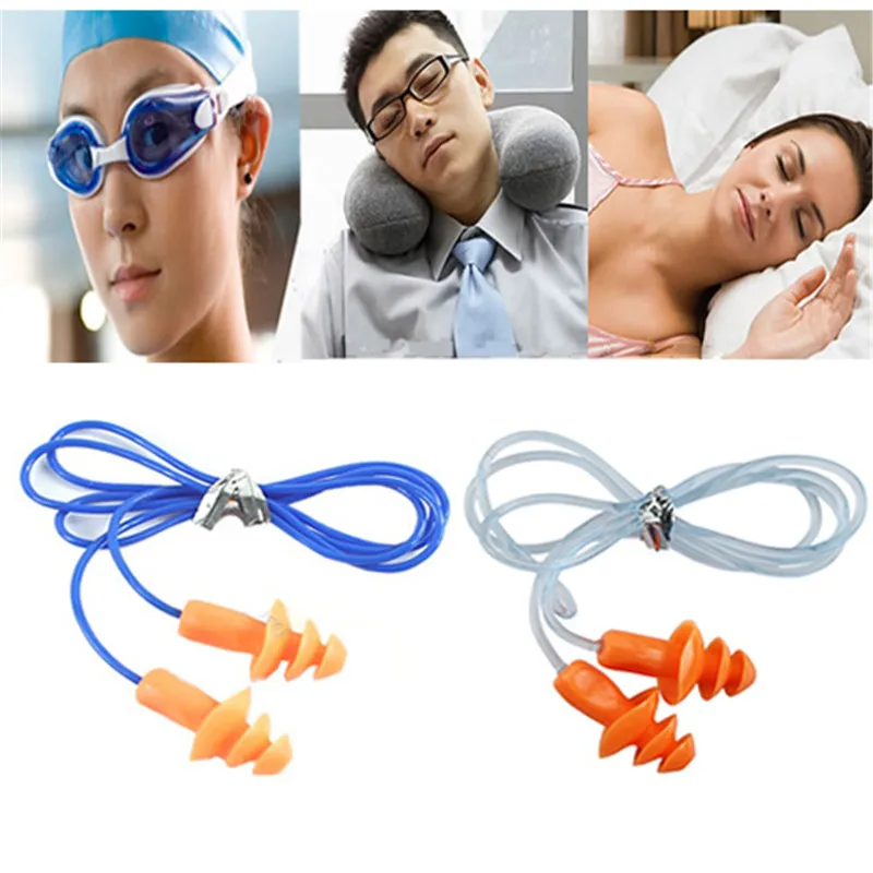 Soft Silicone Ear Plug Hearing Protector Noise Reduction For Swimming Sleeping 24dB | Безопасность и защита
