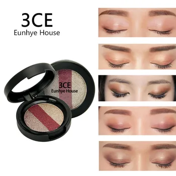

3CE EUNHYE HOUSE Eyes Makeup Luminous Glitter Shimmer Satin Eye Shadow Natural Cosmetic Long-lasting Waterproof 3 Colors in 1