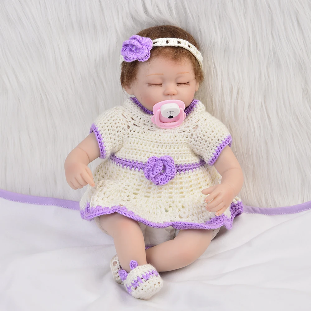 

Lifelike Sleeping 17'' Princess Newborn Doll Silicone Vinyl Realistic Reborn Babies Girls Tailored Toys Children Birthdays Gift