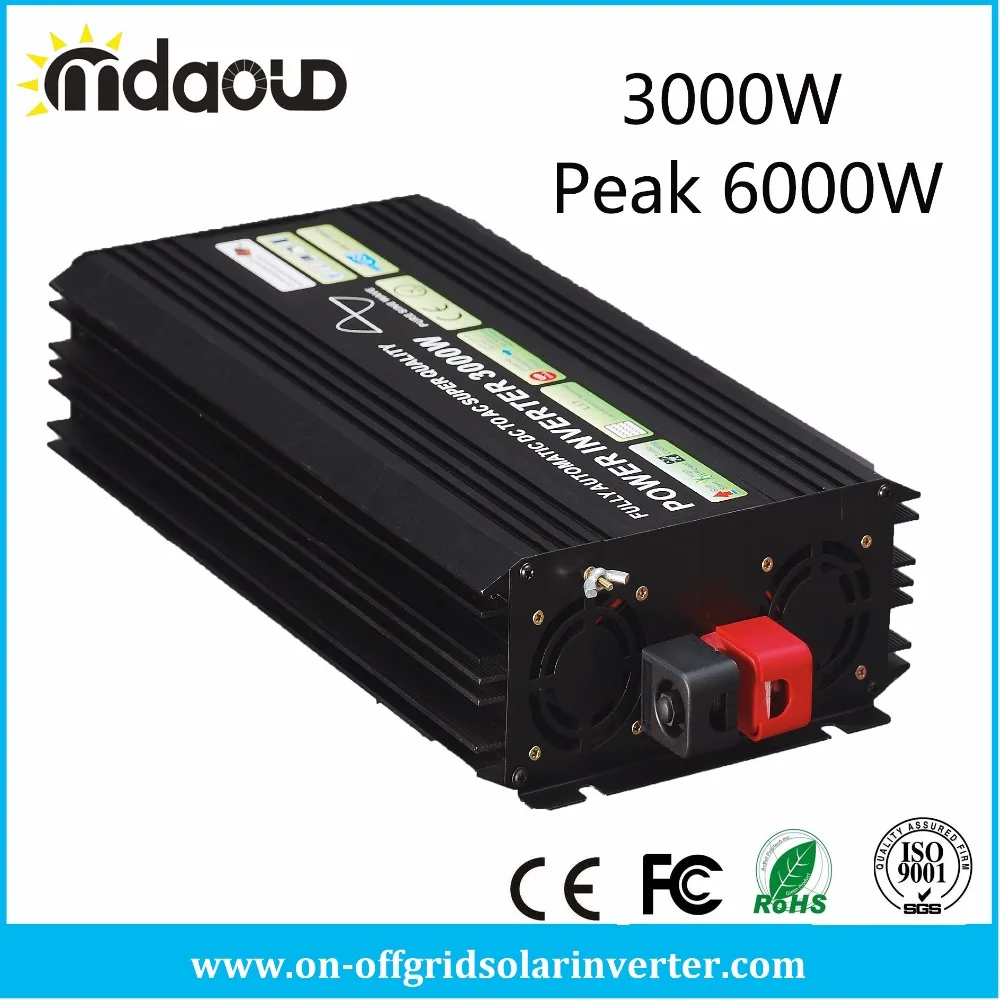 3000W/12VDC/220VAC PURE SINE WAVE POWER INVERTER/PEAKING 6000W /CABLES