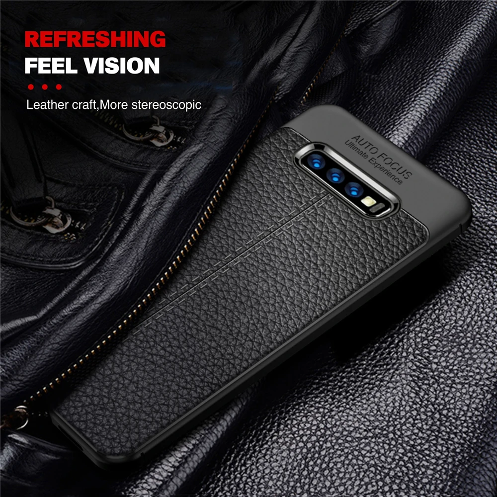 Силиконовый чехол Vothoon из искусственной кожи для Samsung Galaxy S20 Ultra S10 Plus S8 S9 Note 8 9 10