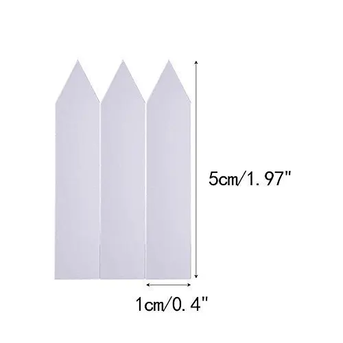 200 шт 1,9" X 0,4" маленькая пластиковая теплица для растений, садовые этикетки, сигнальные флажки для горшков, мини-садовые теги, белые