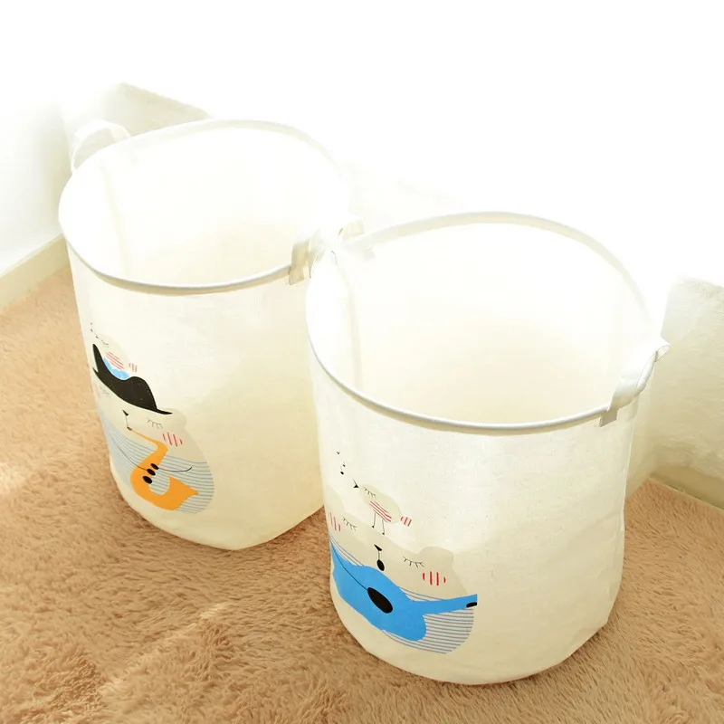 40*50 CM سلة التخزين الطفل الاطفال سلة تخزين الألعاب الملابس القذرة سلة الغسيل قماش المنظم دلو حقيبة مع معالجة الجلود 40*50 CM سلة التخزين الطفل الاطفال سلة تخزين الألعاب الملابس القذرة سلة الغسيل قماش المنظم دلو حقيبة مع معالجة الجلود