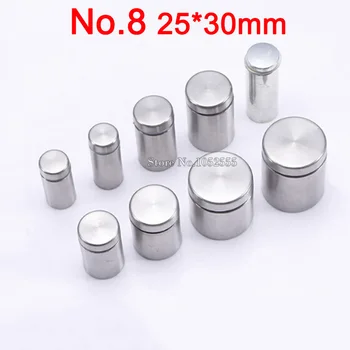 Top Designed 50PCS 25*30mm Stainless Steel Advertisement Nails Screws Hollow Mirror Glass Fixing Screws Standoffs Pin Nails Top Designed 50PCS 25*30mm Stainless Steel Advertisement Nails Screws Hollow Mirror Glass Fixing Screws Standoffs Pin Nails