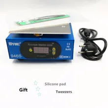 946 S подогревающая станция 400 W 140X200mm lcd Цифровая Платформа нагревательная пластина для ремонта телефона экран сепаратор с силиконовой прокладкой