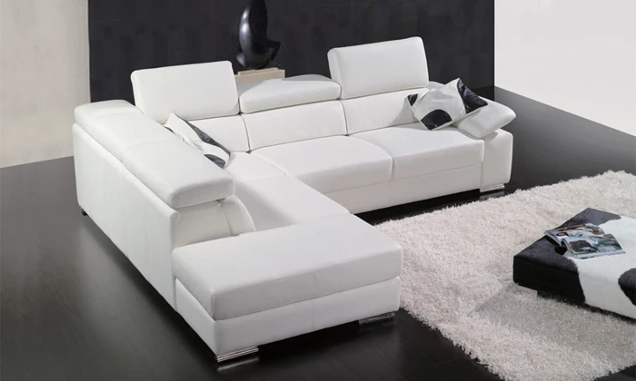 Free Shipping 2017 European Modern Design Small L Shaped Genuine Free Shipping 2017 European Modern Design Small L Shaped Genuine Leather Corner Sofa Living Room La302 1 In Sofas From