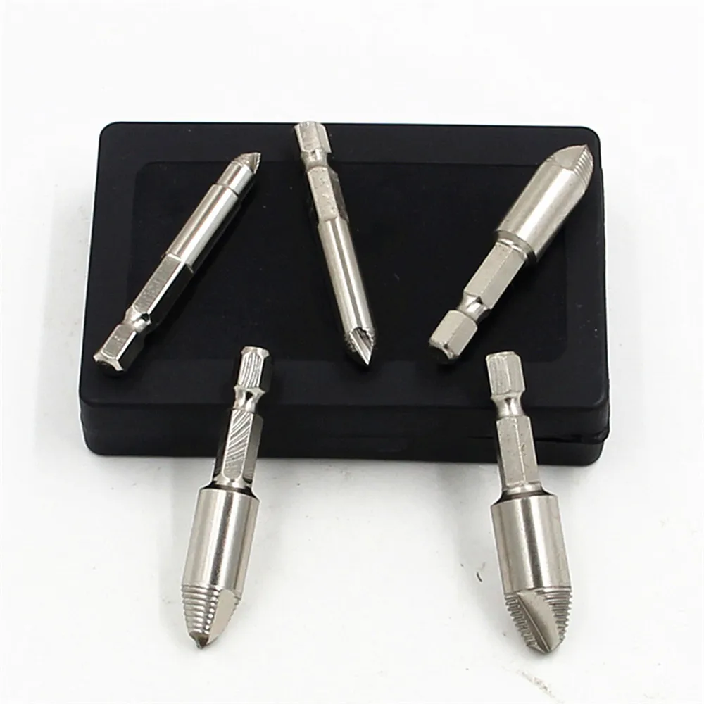 Screw extractor Wood screw, iron screw, slippery tooth broken end