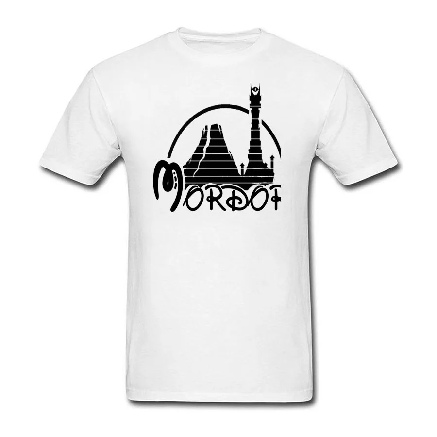 Новые 2018 Для мужчин футболка модные Мордор Новая модная Графический письмо |