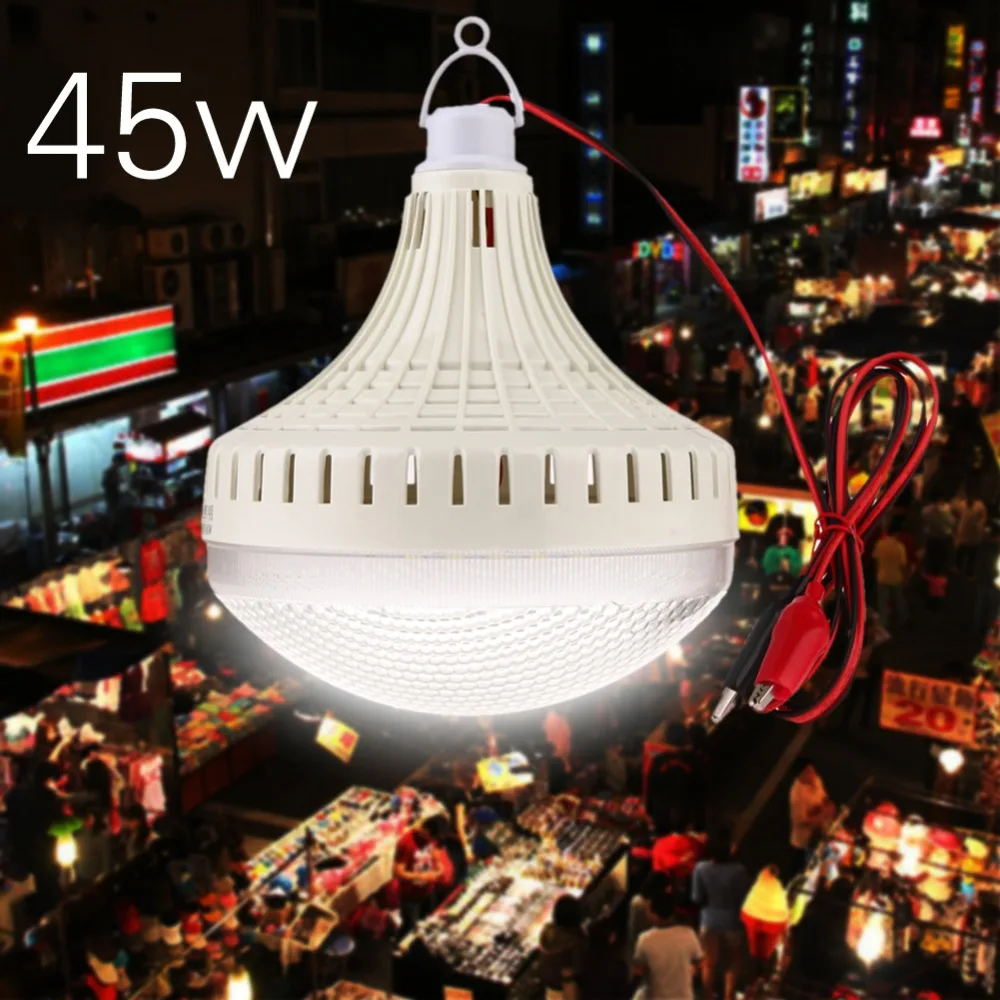 

Mini Portable Camping Lights DC 12V-85V Waterproof 12/30/45W LED Bulb Lamp Tent Night Hanging Light Outdoor Tools