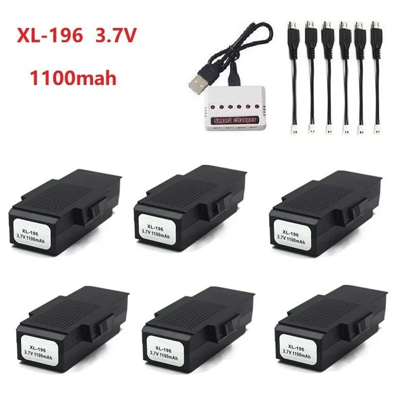 (6 в 1) 3 7 V 1100mAh Lipo зарядное устройство наборы для SG900 F196 X196 X192 RC вертолет