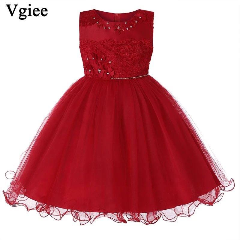 

Vgiee Girls Dresses Christmas Dress Girl Party Beautiful Flower Princess Clothes Summer Kids Baby Children Desses