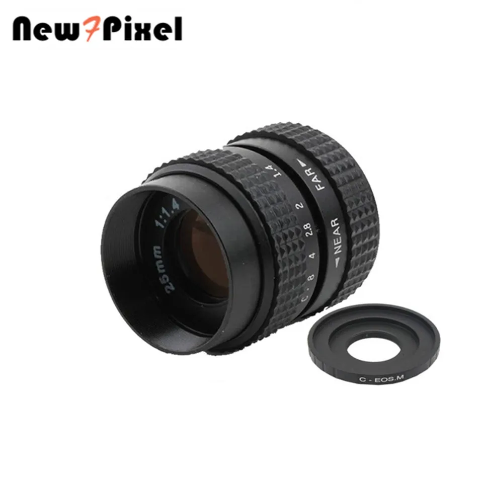 Fujian 25mm F1.4 CCTV lens C Mount Adapter Macro Ring for Canon EOS M