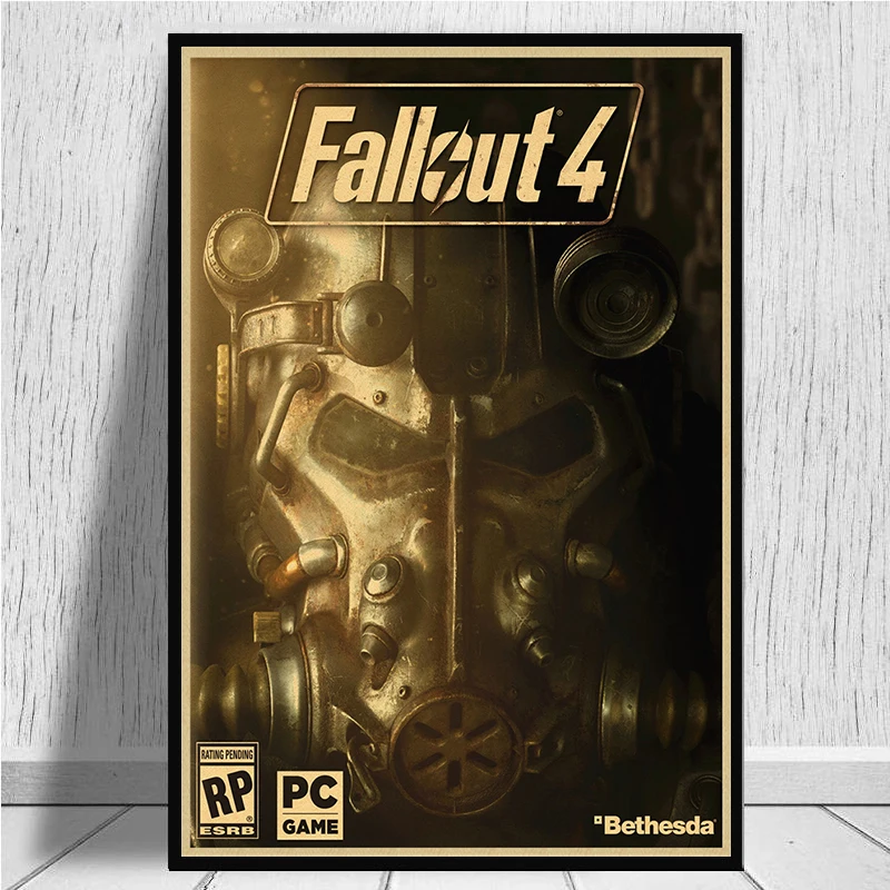 Игровой постер Fallout для детской комнаты домашний декор игра рисунок ретро крафт