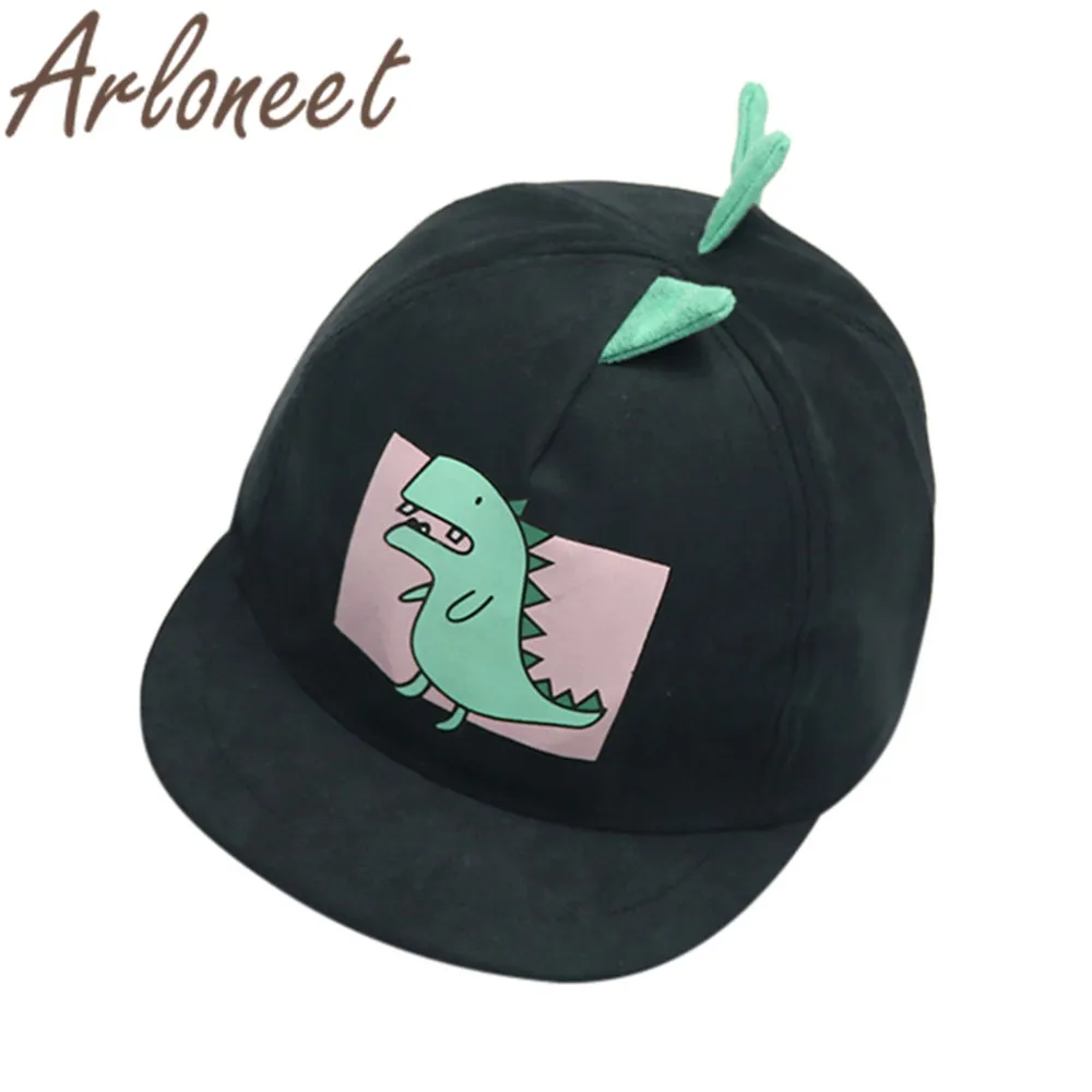 ARLONEET модная одежда для детей, детская мода шляпы для мальчиков и девочек мультфильм Динозавр печати Кепка-бейсболка от Солнца Унисекс