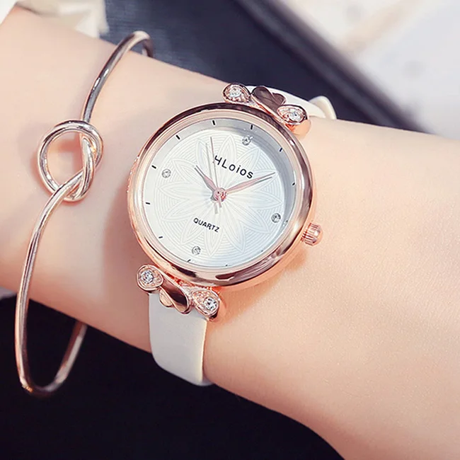

Ladies Quartz Wrist Watches Women Fashion Watch Elegant Minimalism Casual Leather Waterproof Wristwatch relojes mujer 2019 XFCS
