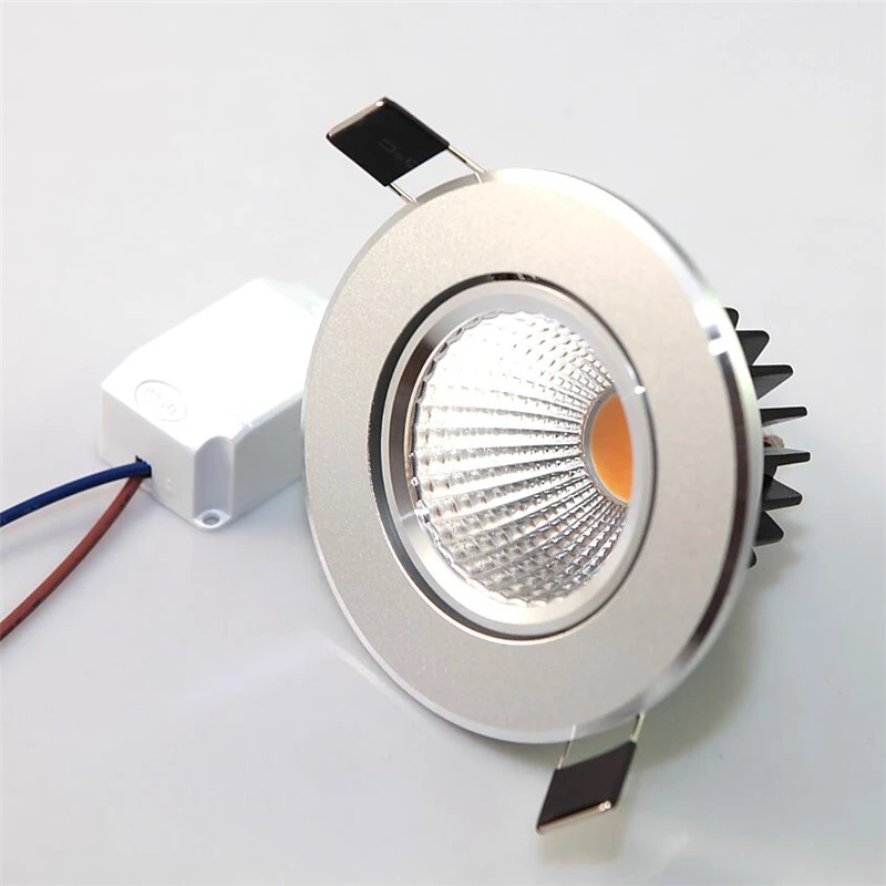 

10PCS High Quality Dimmable LED Downlight COB 7W/10W Spotlight Ceiling Lamp Warm Cold White AC110-240V Free Shipping