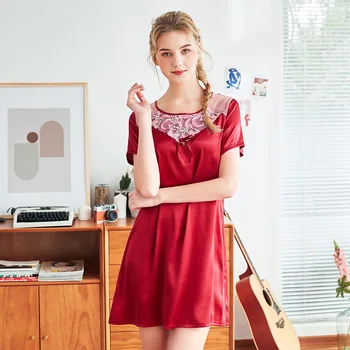 

New Women's Summer Robe Bathrobe Ladies Rayon Bath Gown Yukata Nightgown Sleepshirts Home Night Dress Pijama Mujer M-XL