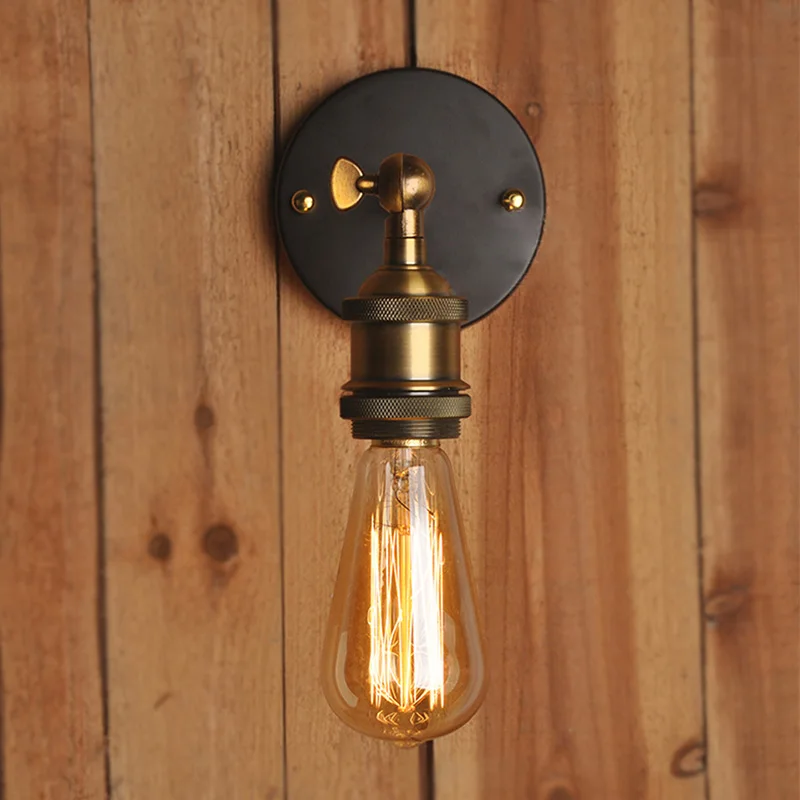  Nordic Style Vintage Wall Lamp Country Style Metal Wandlamp Bedroom Light Retro Wall Lights for Hom - 32882919452
