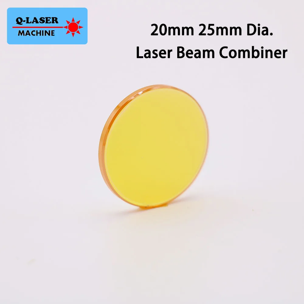 

10.6um Co2 Laser Beam Combiner Mirror 20mm 25mm Diameter 2mm Thickness For Laser Engraving Cutting Machine Free Shipping