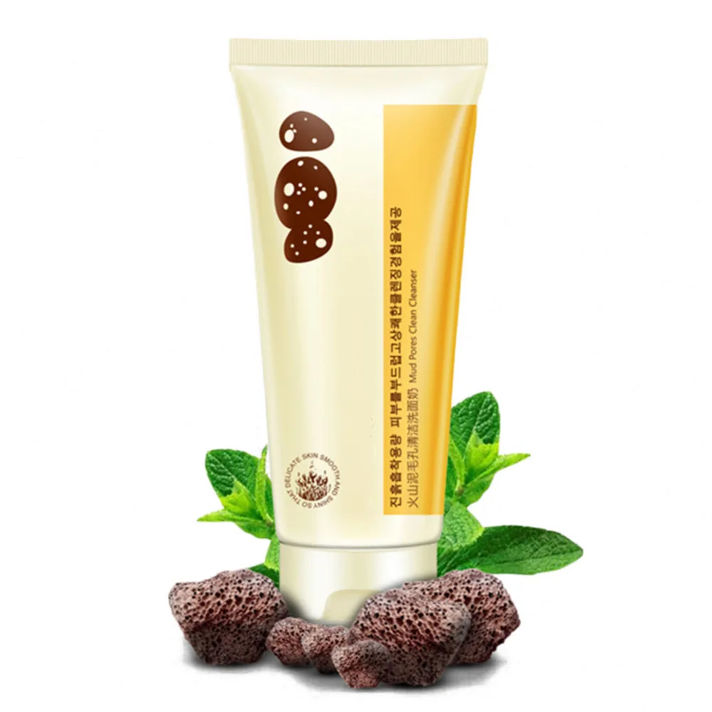 

Face Cleanser Skin Care Volcanic Mud Deep Cleansing Facial Cleanser Moisturizing Oil Control Shrink Pores Remove Acne Treatment