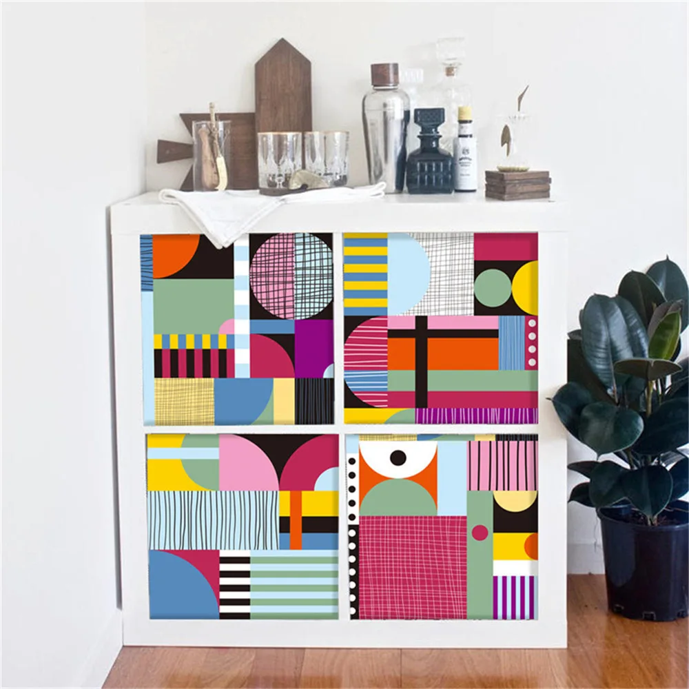 66x66 سنتيمتر الإبداعية خربش ملصقات جدار للديكور المنزل المعيشة غرفة نوم فتاة غرفة خزانة رف للماء PVC الشارات