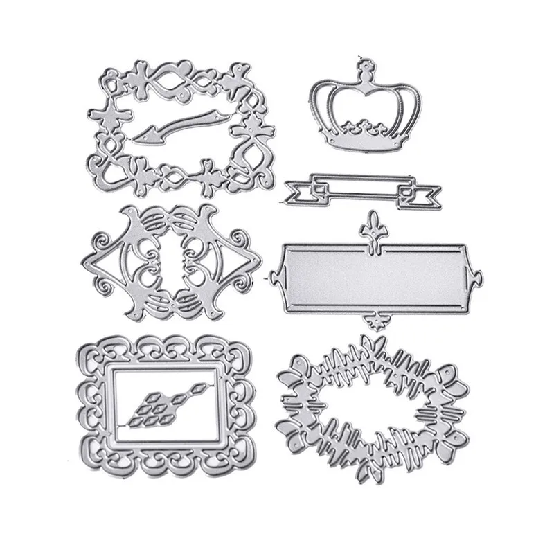 

Naifumodo 102*152mm Frame Lace Metal Cutting Dies for DIY Scrapbooking Craft Card Embossing Die Cut New Template Stencil