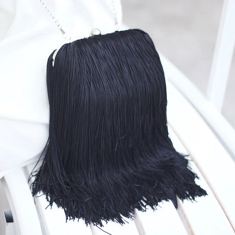 

Women Messenger Bags 2018 Women Tassel Bag Long Braids Woman OL Tassel Cross Bags Free Shipping
