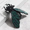 zlxgirl Green Enamel Insect Brooches for Men Jewelry colorful Enamel Bee Brooch Bouquet Women Christmas Hijab Accessories Brooch ► Photo 3/6
