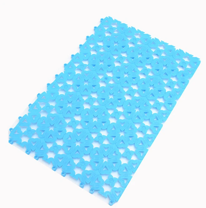 Пластиковый резиновый нескользящий Массажный коврик для ванной комнаты мозаичный коврик для ванной случайный цвет ss285