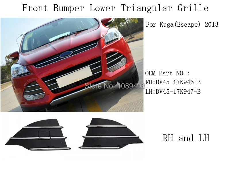 2 шт./пара хромированный передний бампер нижняя решетка радиатора крышка гриля