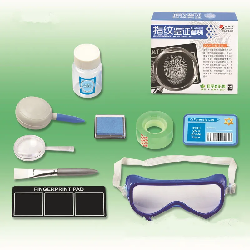 DIY fingerprint analysis set kids toy Fingerprint Identification Kit