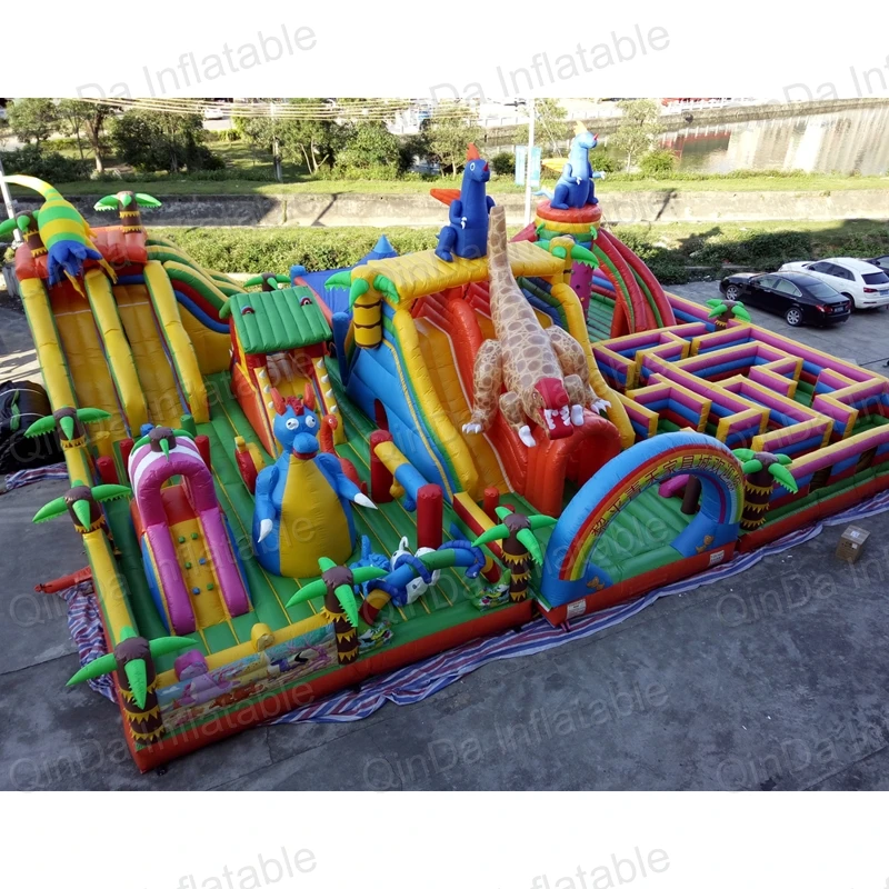 inflatable bouncer slide fun city castle(61)