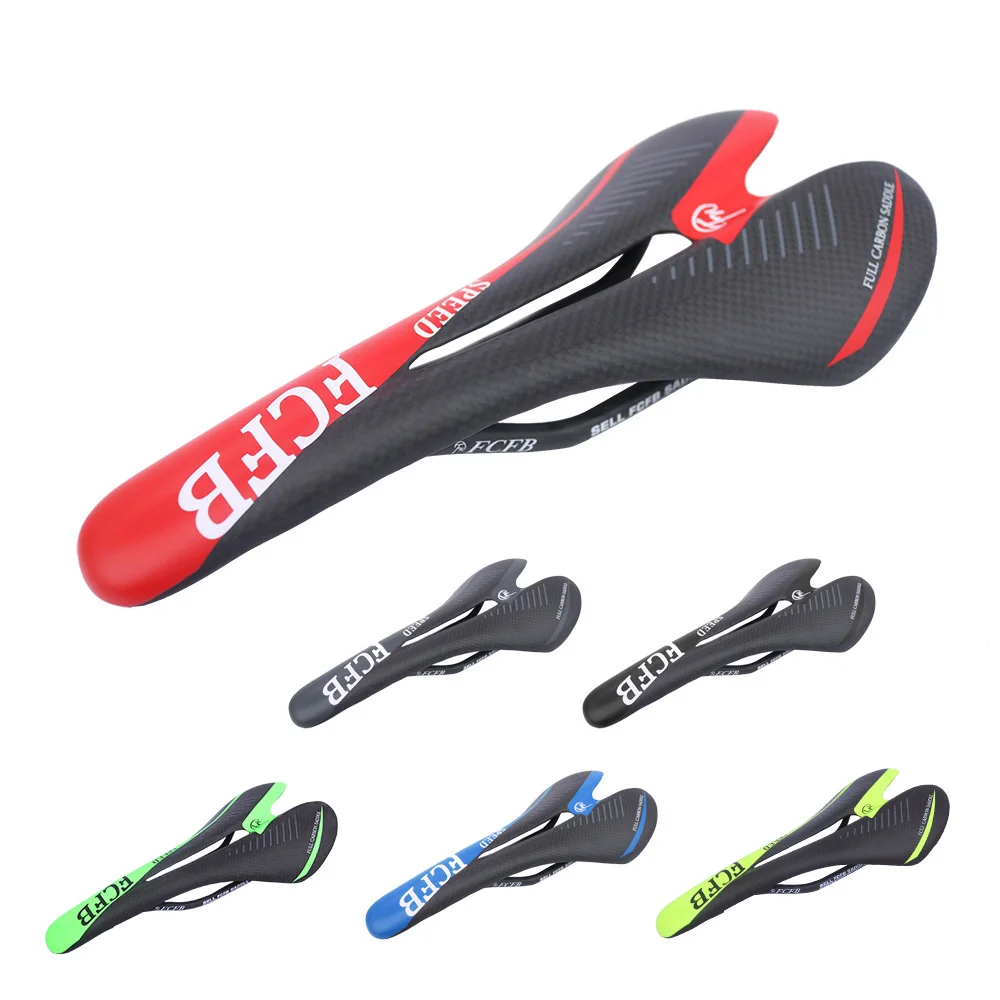 

FCFB carbon saddle red blue black green gray yellow racing team full carbon fiber seat saddle road mtb bike seat cushion