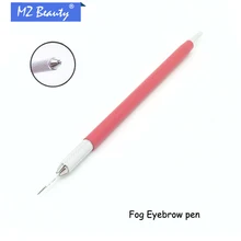 Ручка для микроблейдинга, ручная ручка для татуировки, противотуманная насадка для бровей, насадка для татуировочной машины с 10 шт. круглыми 3 наконечниками для иглы