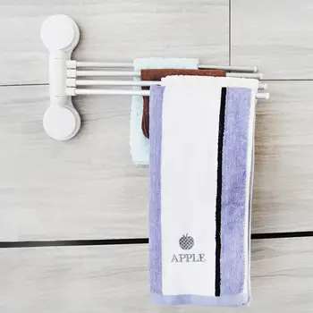 

AsyPets Nail-free Bathroom Towel Rack Traceless Rotatable Towel Hanger for Bedroom Kitchen Toilet Supplies-35