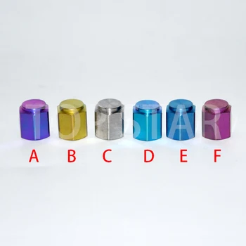 

4 PCS Titanium Gas Nozzle Covers Valve Tire Dust Cover Leak Motorcycle Mountain Bike American Cap AV Valve