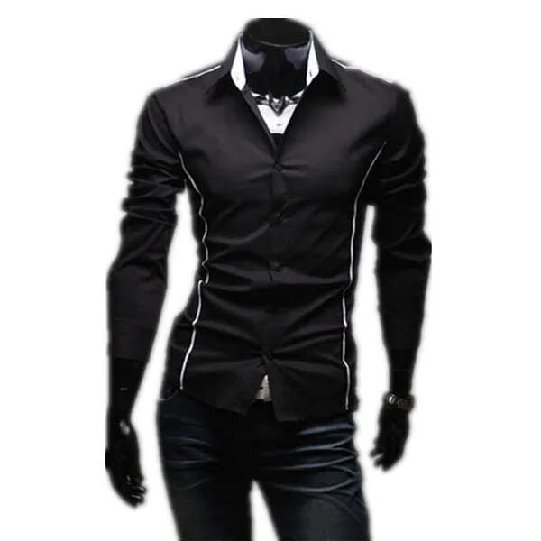 2015 Hot Sale men shirt shirts edge men leisure long-sleeved shirts Plus Size M-3XL