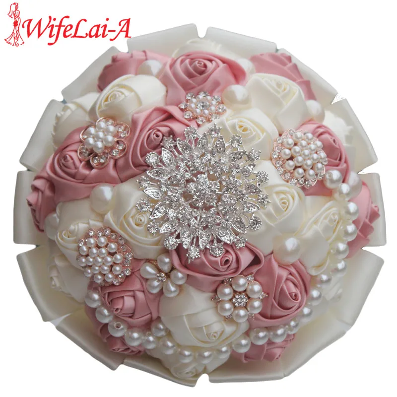 nake-bouquets-de-patients-en-clip-perle-rose-ivoire-fleurs-artificielles-point-de-diamant-mariage-personnalise-w2p2