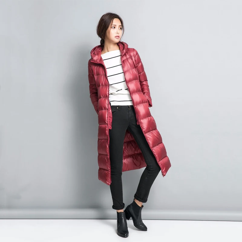 duck down long coat