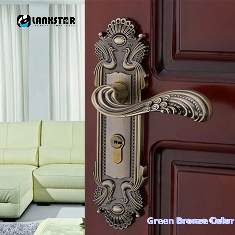 European Jade Inset Indoor Wood Door Lock Ivory White Bedroom Mute ... European Jade Inset Indoor Wood Door Lock Ivory White Bedroom Mute ...