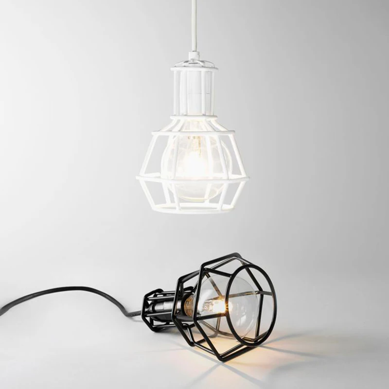 Restaurante de Ferro v para Decoração Nordic Retro Industrial Pingente Luminárias Lâmpada E27 110 V-220 Loft Iluminação Luminária Led
